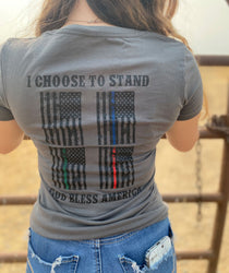 Women's "I choose to stand" t-shirt